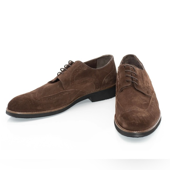 J.Crew men brown suede wingtip Oxford shoe. Size 13 - Picture 2 of 10